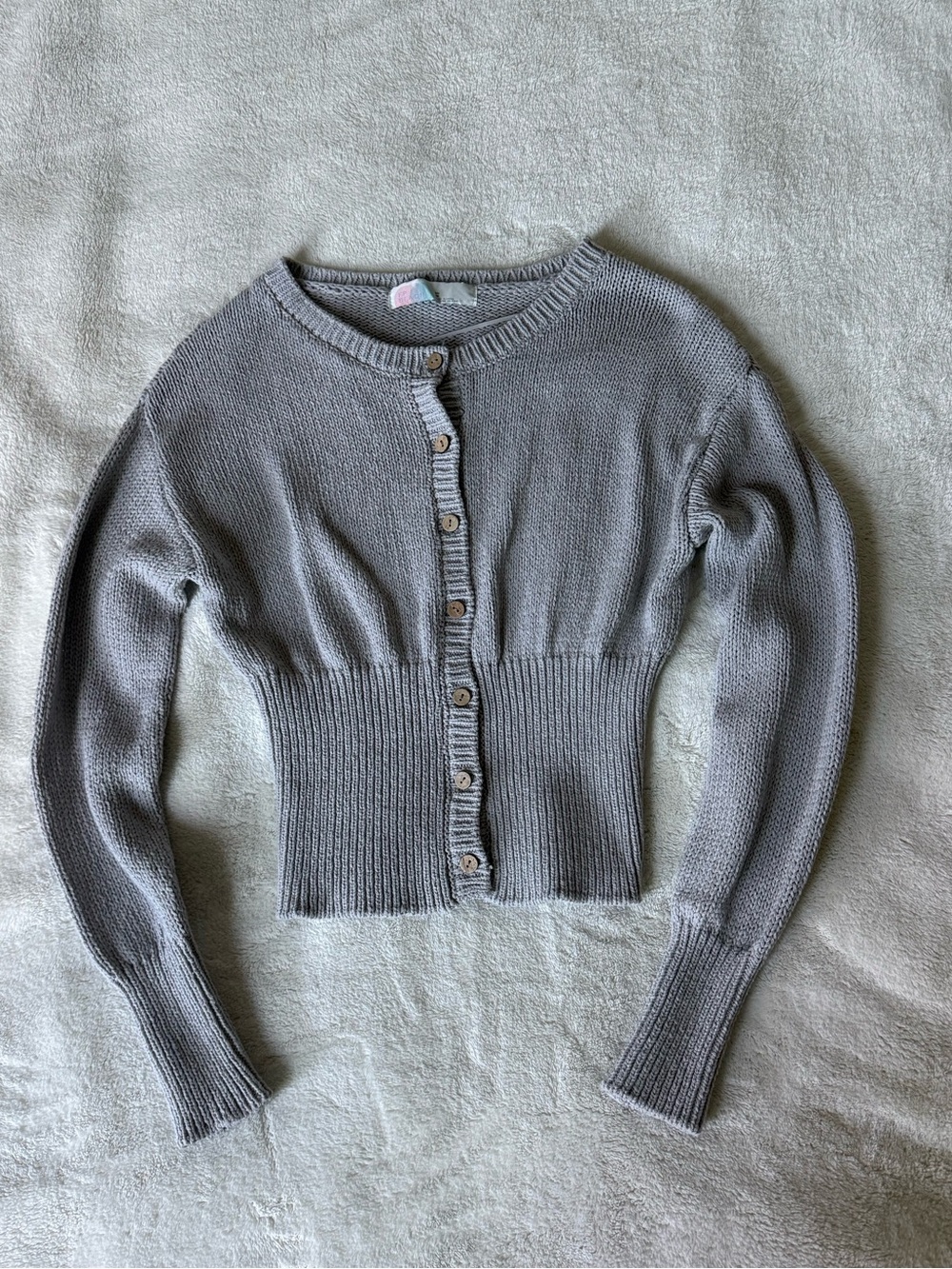 Free People Button-Front Cinch Waist Sweater